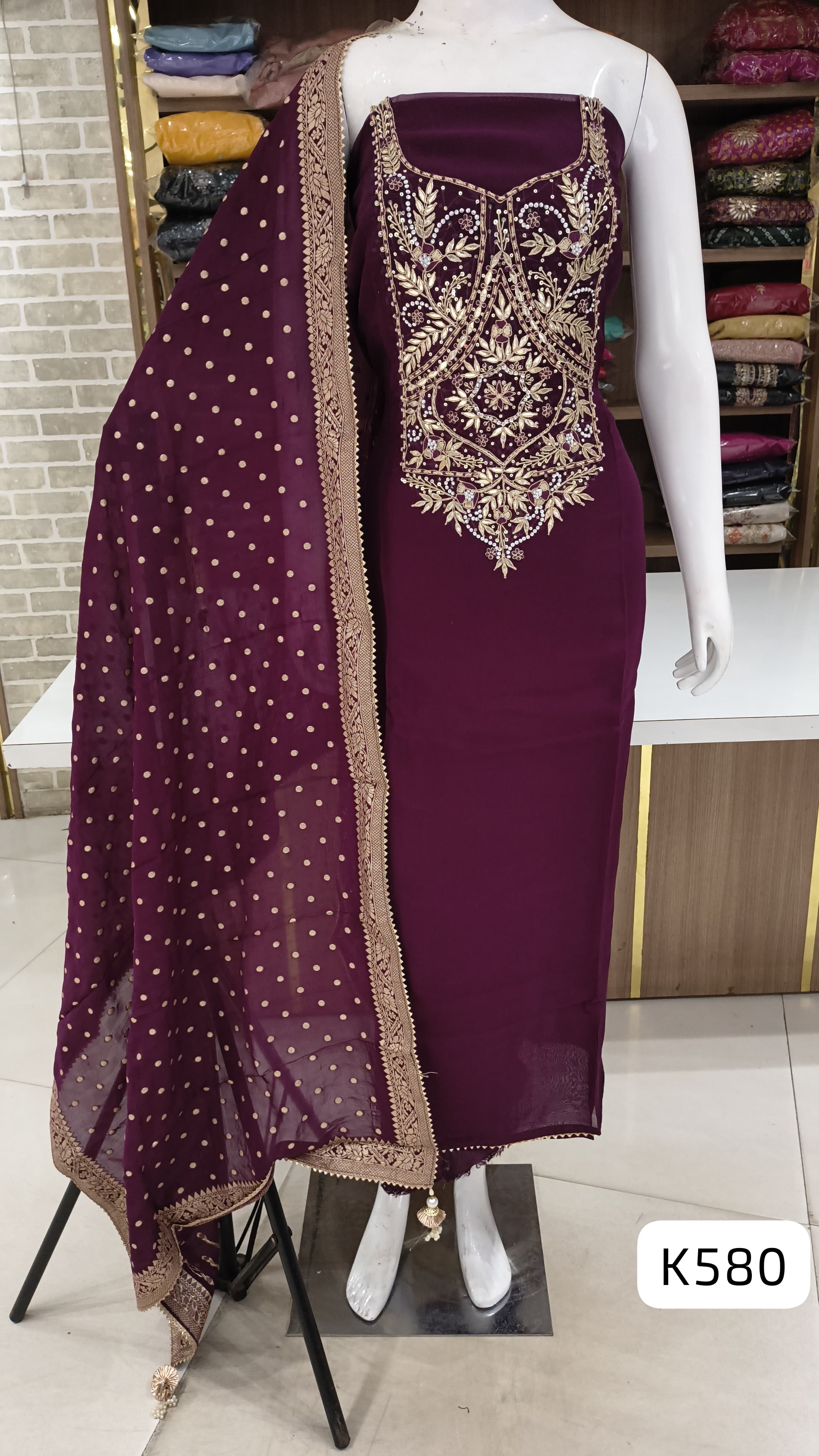 Soft organza party wear suits