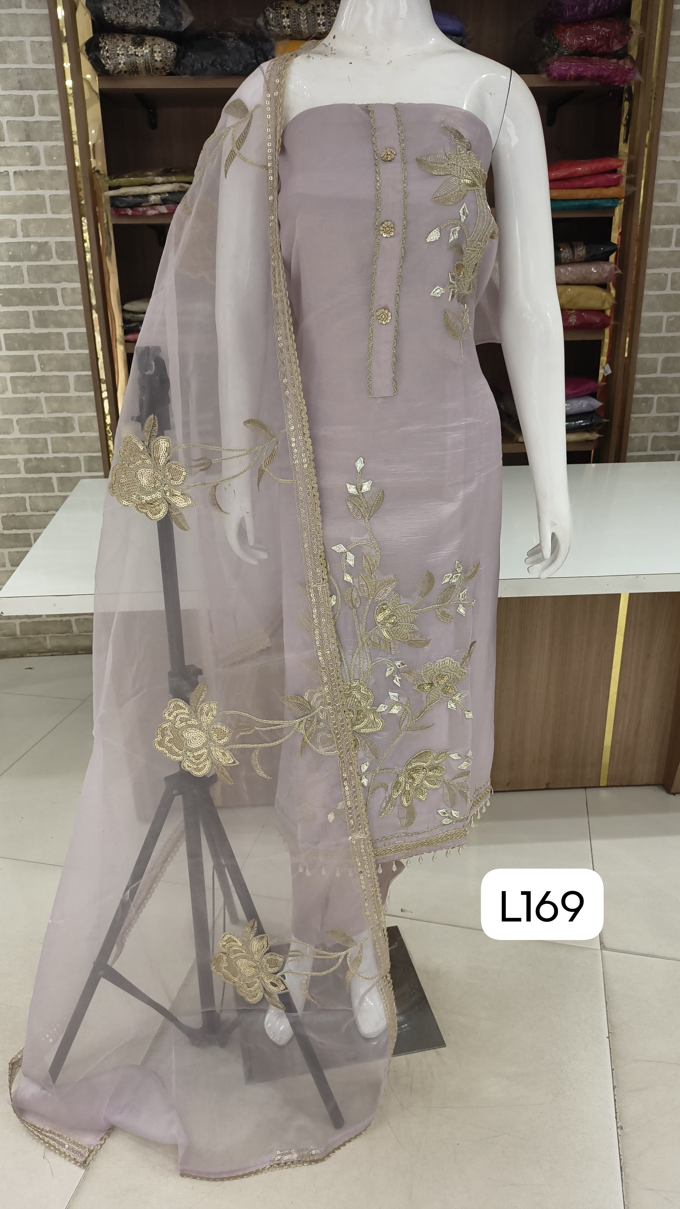 Crush silk party wear suits