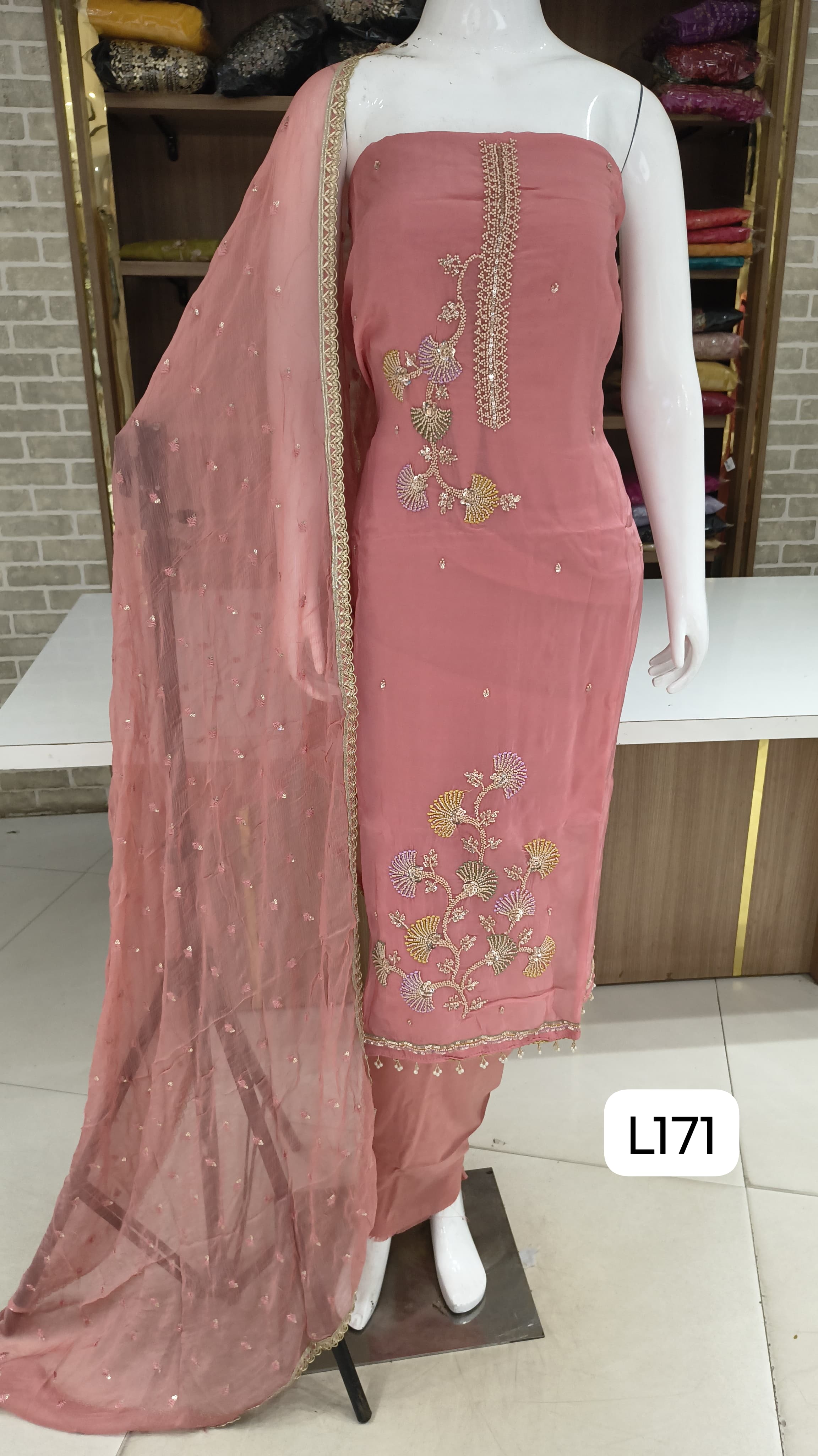 Soft silk party wear suits