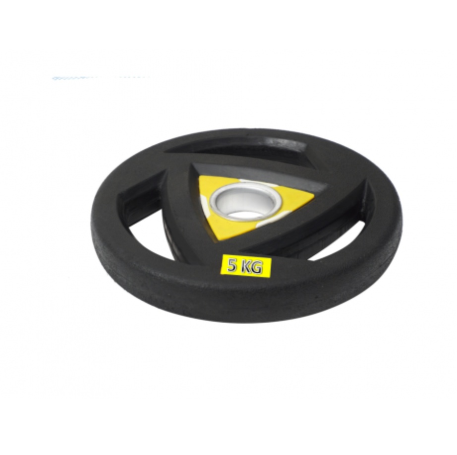 GYM24 31MM DIA HOLE VIVA RUBBER COATED PLATES 5 KG PAIR