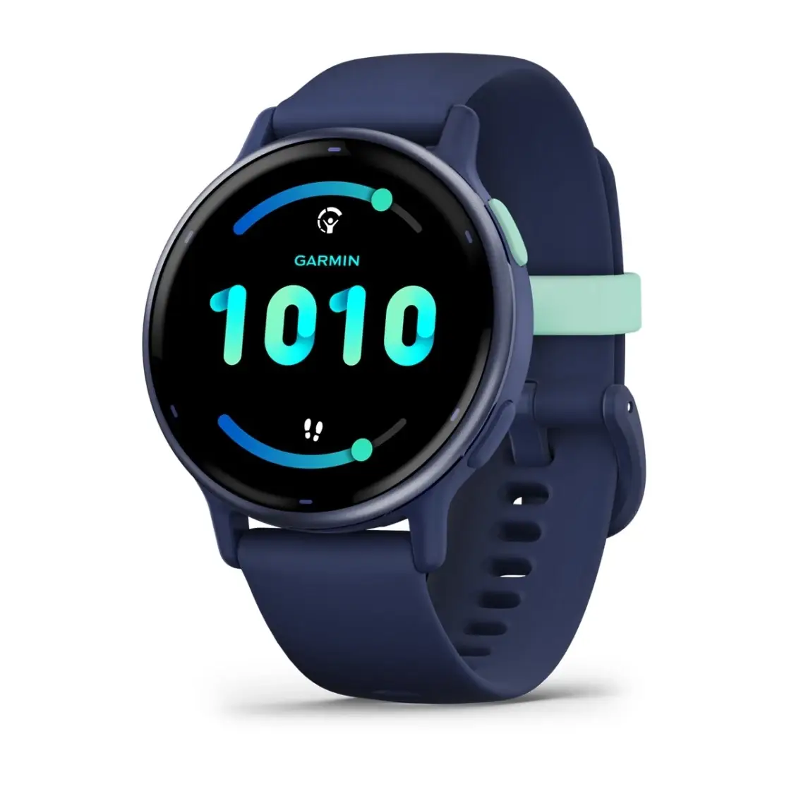 vivoactive® 5 Metallic navy Aluminium bezel with navy case and silicone band