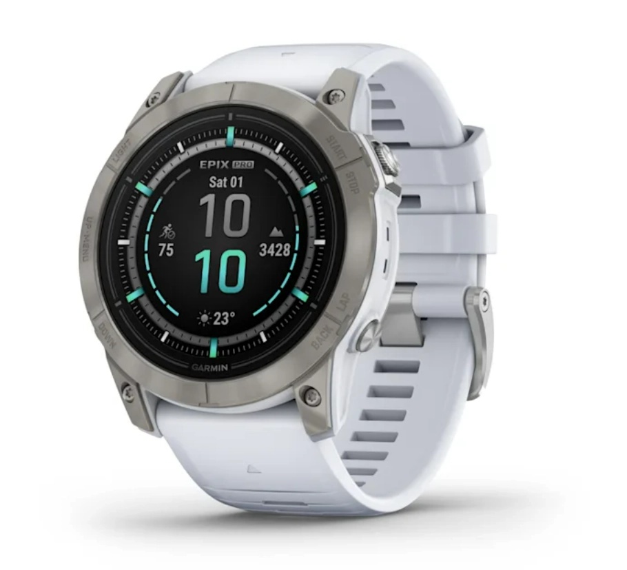 epix™ Pro (Gen 2) – Sapphire Edition | 51 mm Titanium with Whitestone Band