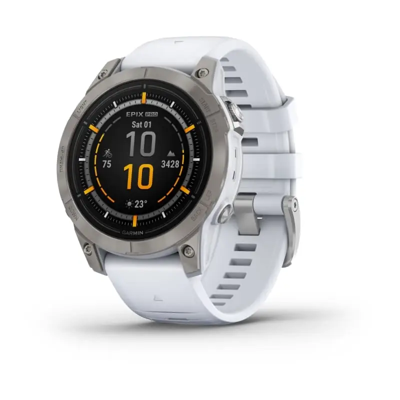 epix™ Pro (Gen 2) – Sapphire Edition | 47 mm Titanium with Whitestone Band