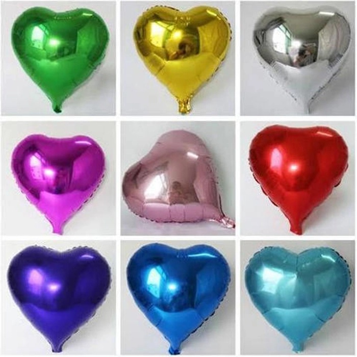 18 Inch Heart Foil ( Pack Of 5)