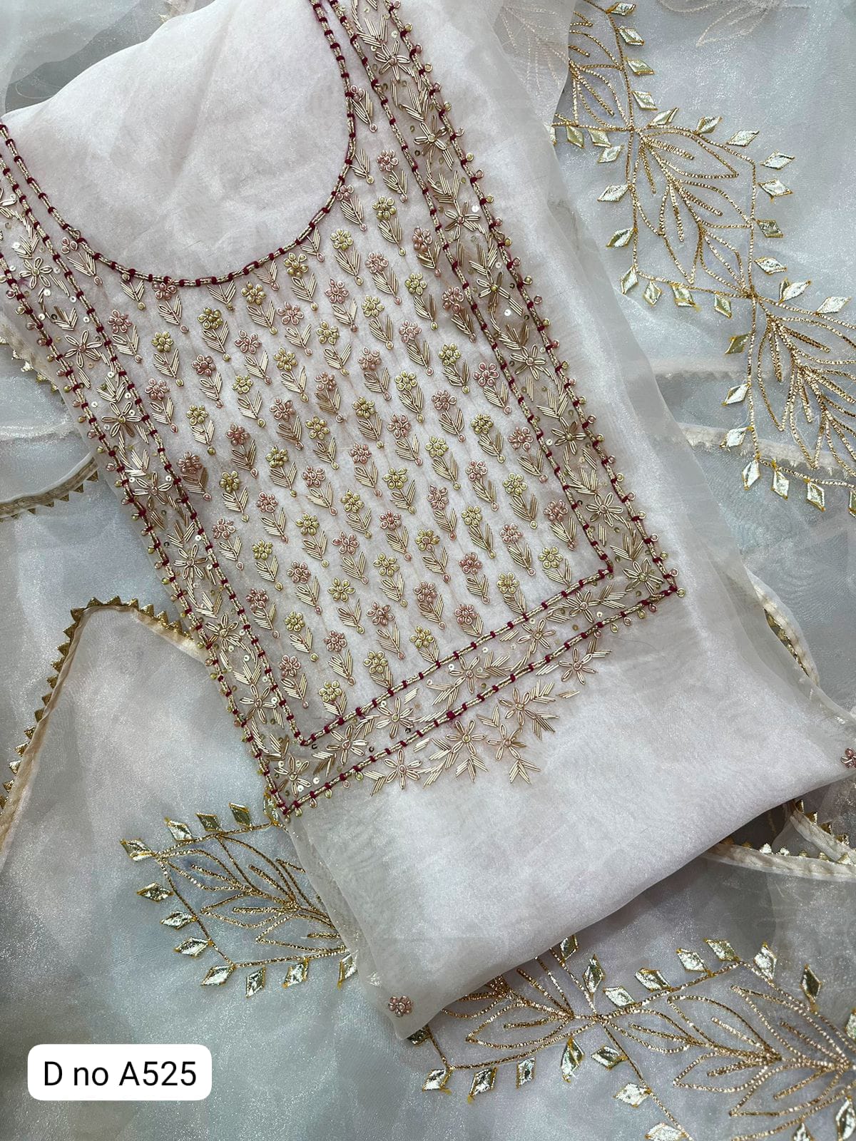 Organza Unstiched Suits
