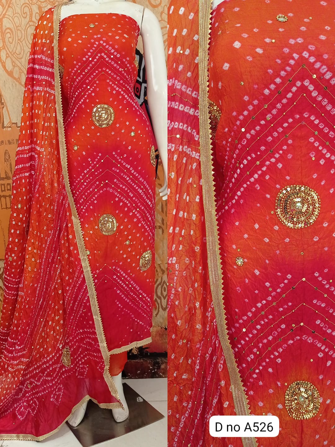 Jaipuri silk dress material