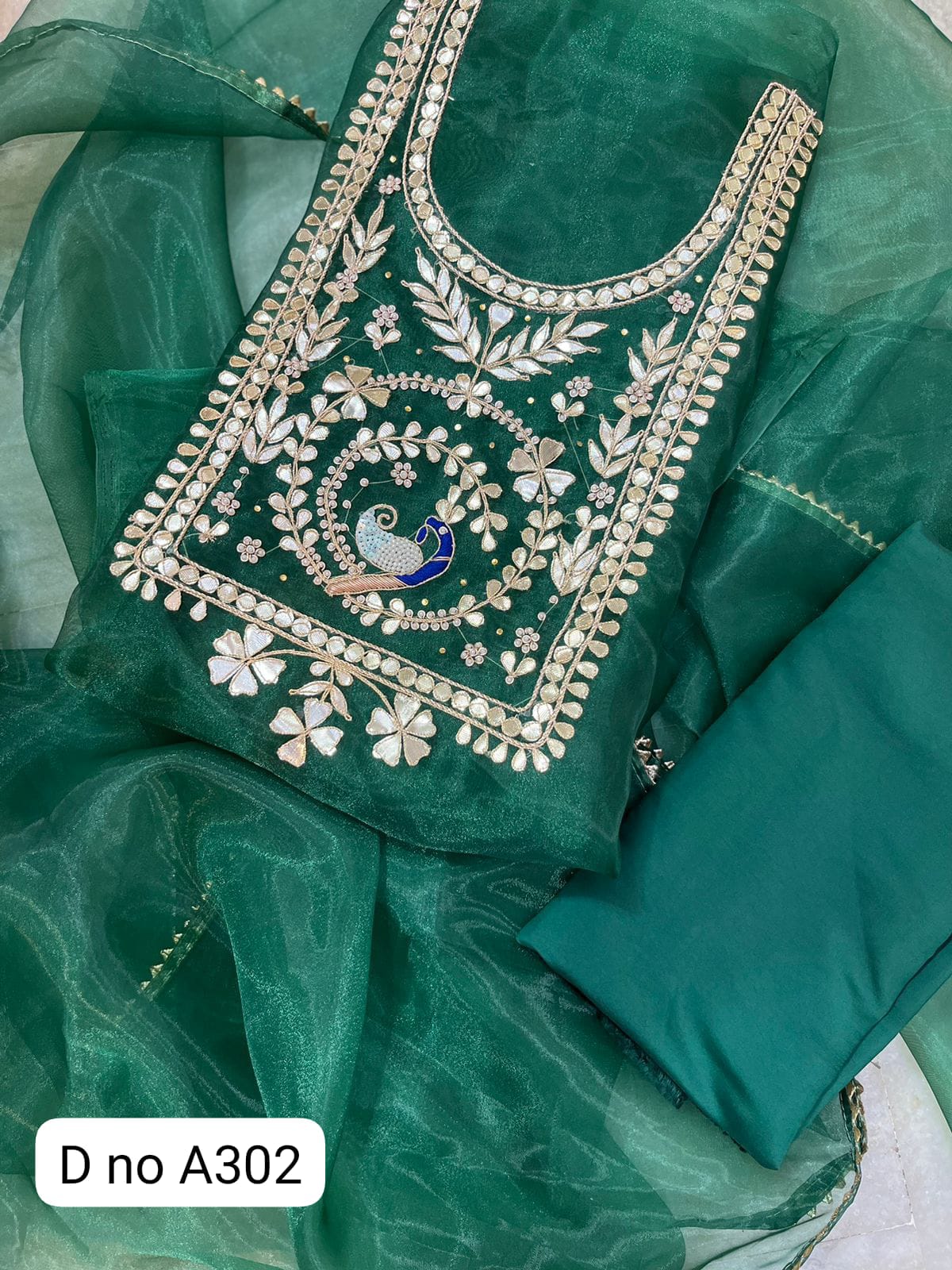 Organza Unstiched Suits