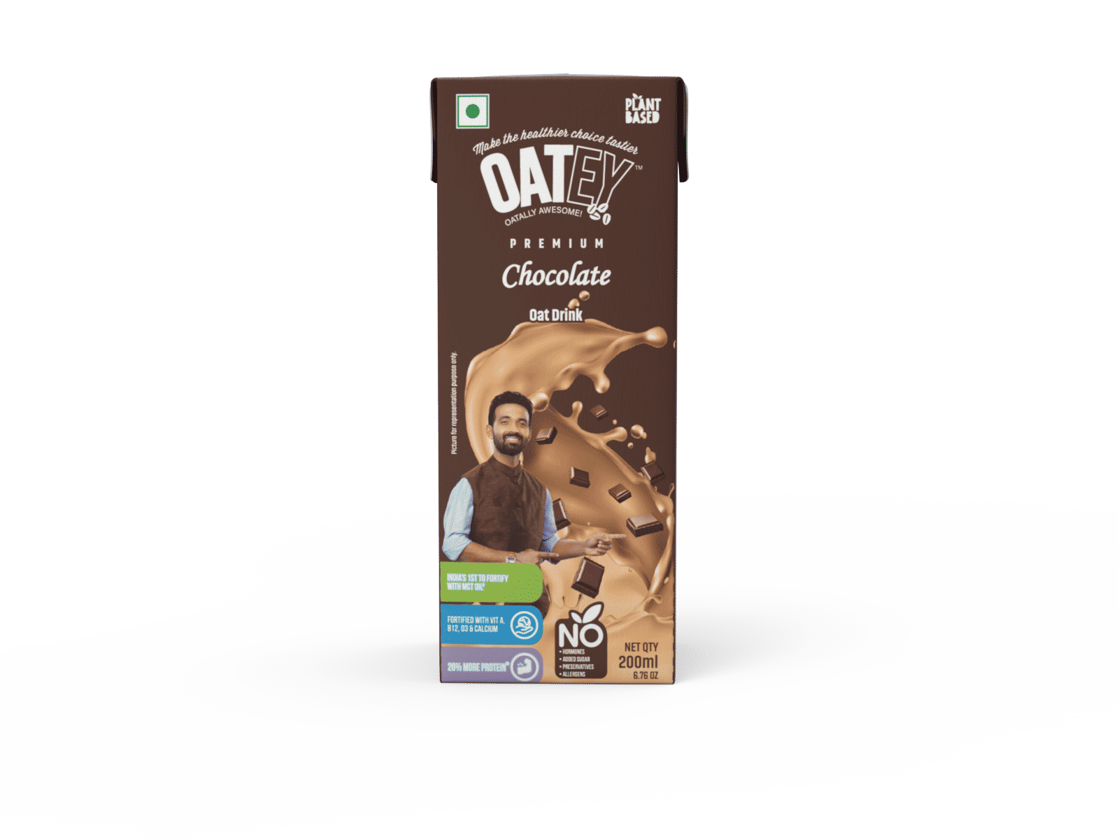OATEY Premium Chocolate Oat Milk: Pack of 16 (3.2 L) | Chocolate Plant Based Vegan Milk