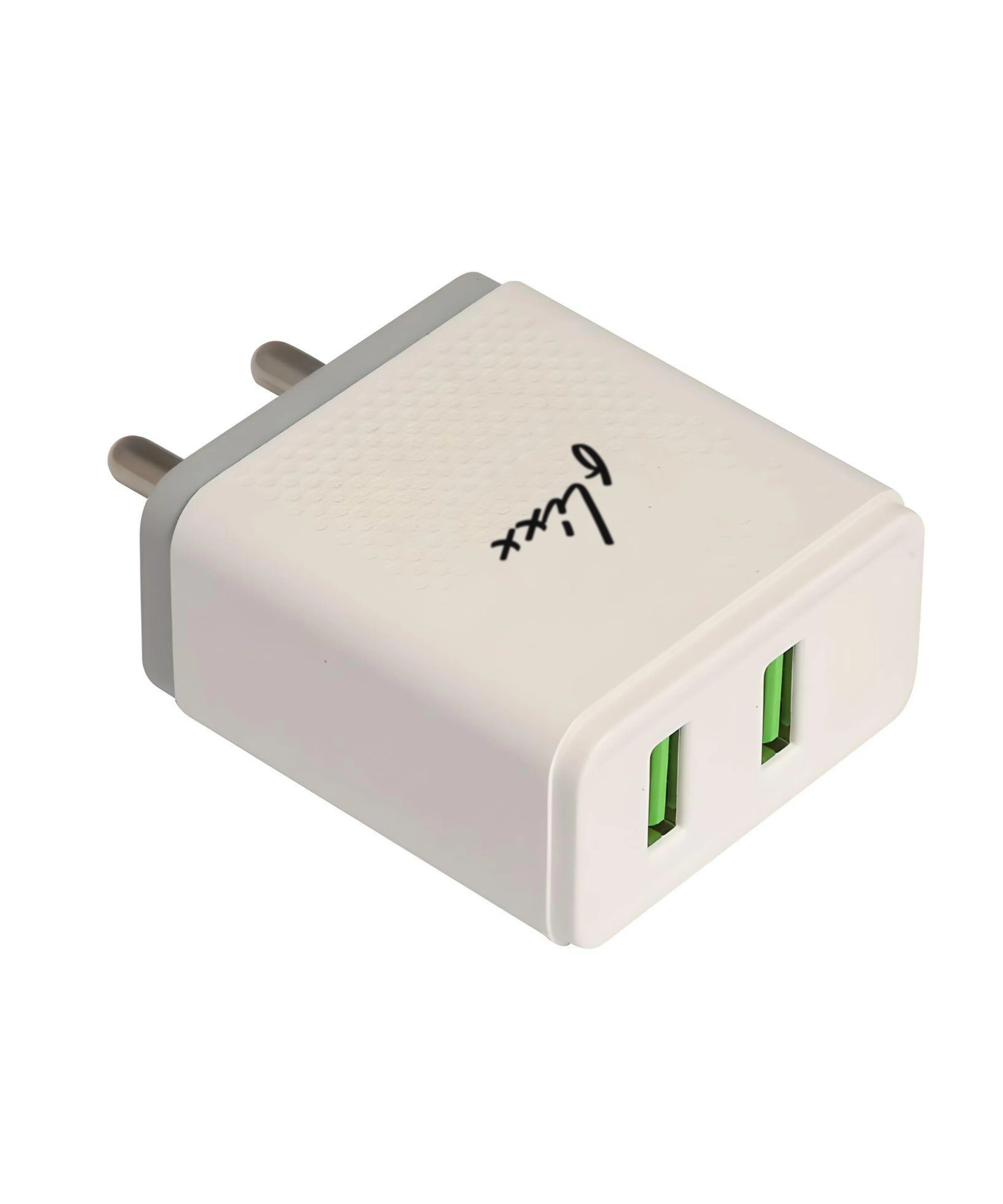 Flixx Mobile Wall Charger with Dual USB Output (2.1 Amp, White)
