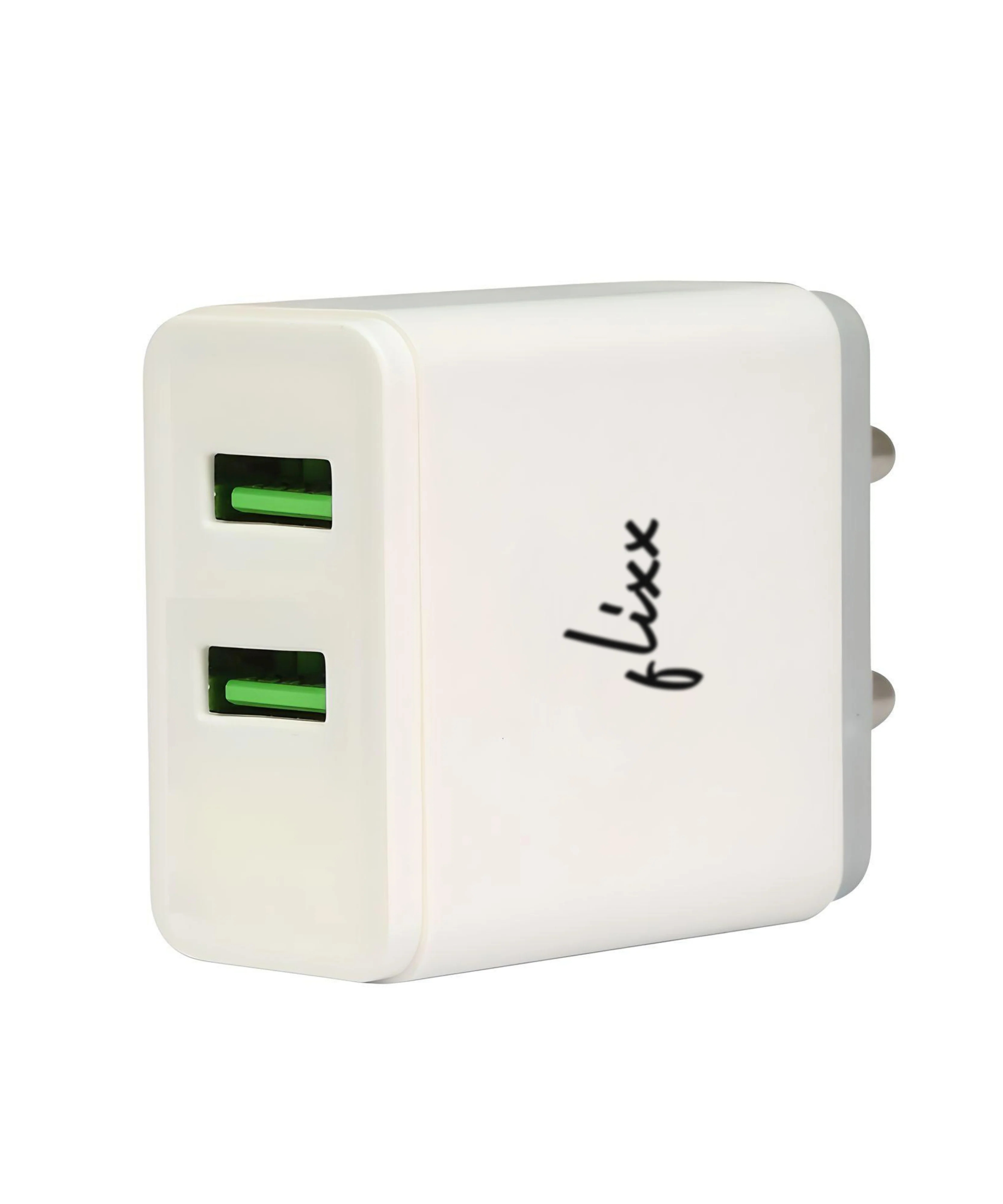 Flixx Mobile Wall Charger with Dual USB Output (2.1 Amp, White)