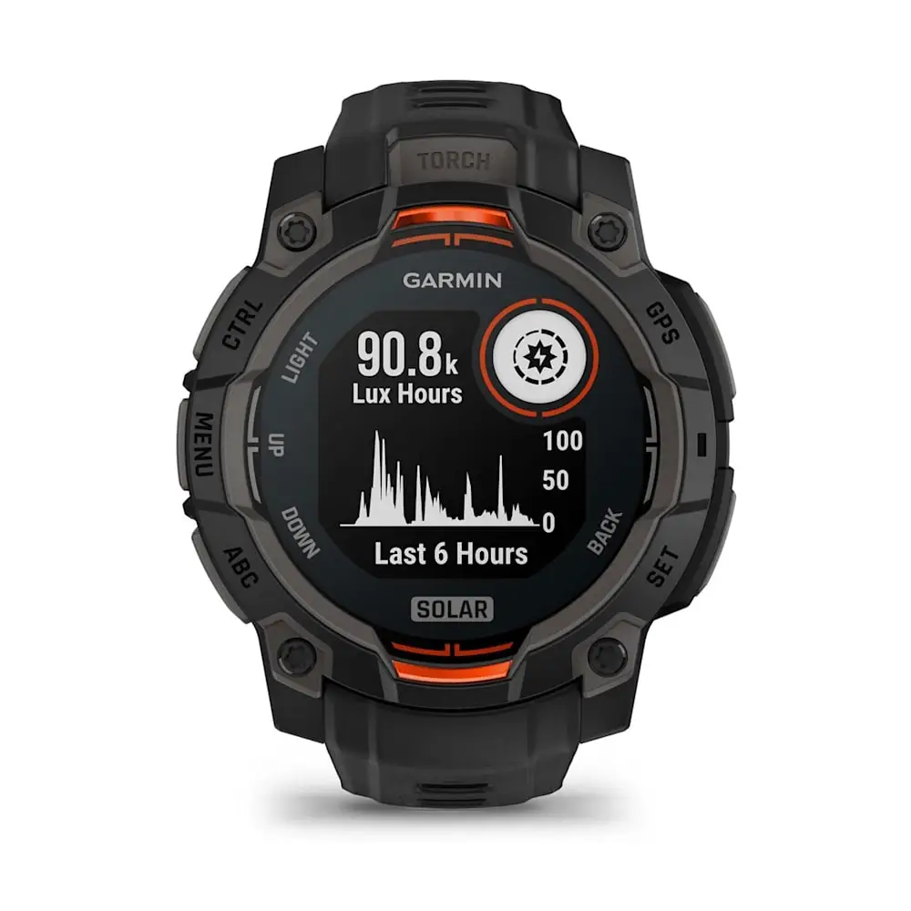 Instinct 3 – 45 mm, Solar Black with black band