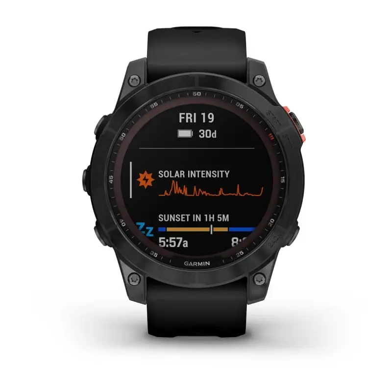 fenix® 7 – Solar Edition Slate grey with black band