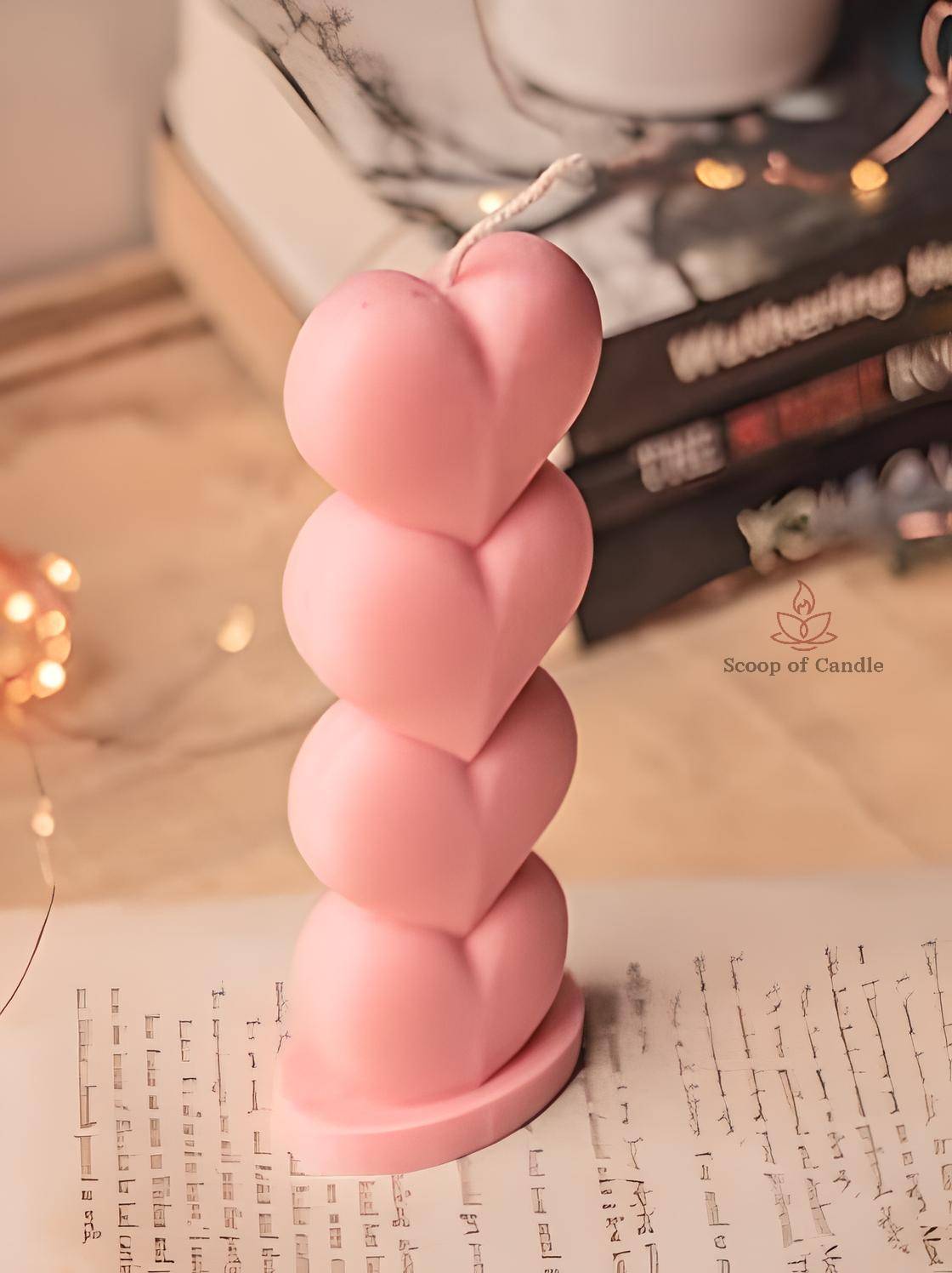 4 Hearts Candle