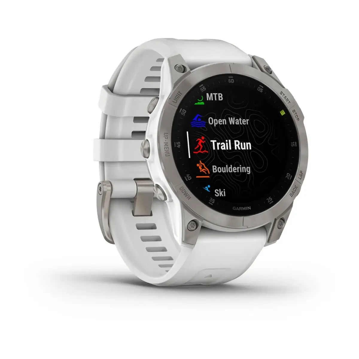 epix™ (Gen 2) - Sapphire Edition | 47 mm Titanium with White Band