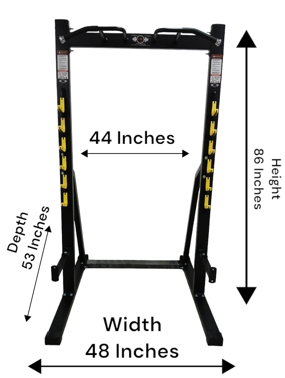Gym24 Commercial Squat Rack With Pullups Model Sonata Weight Capacity 500 kg