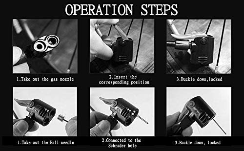 LA' FORTE Portable High Pressure Air Foot Pump (For Multiple uses)