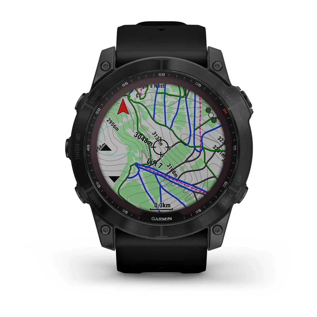 fenix® 7 Pro – Sapphire Solar Edition Carbon Grey DLC Titanium with Black Band