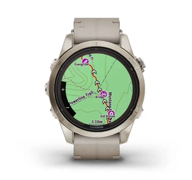 fenix® 7S Pro – Sapphire Solar Edition Soft Gold with Light Sand Band