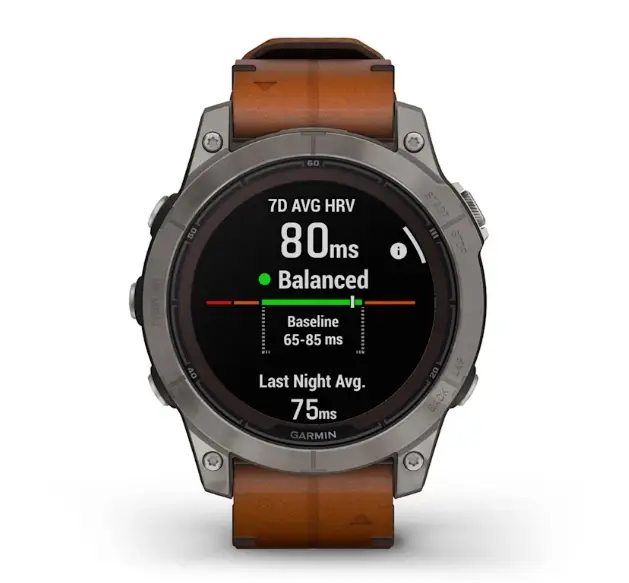 fenix® 7 Pro – Sapphire Solar Edition Titanium with Chestnut Leather Band