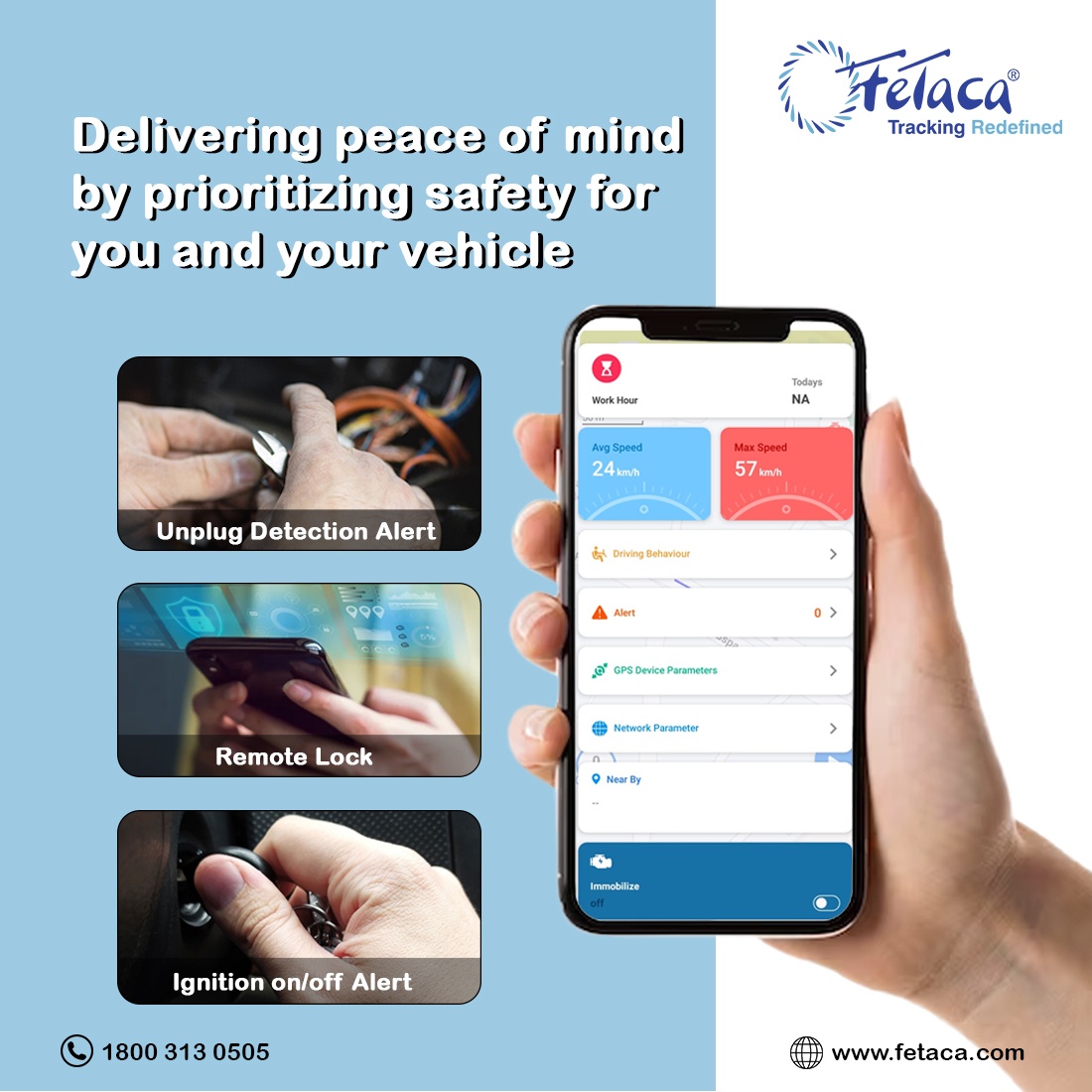 FT112 Wired GPS Tracker for Car & Bike with AI Features | Live Tracking & Engine ON-Off Alerts | Anti-Theft | Towing Alerts | Installation Support | 1 Month SIM Data & Software Subscription