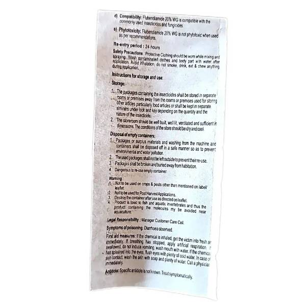 Tata Takumi Insecticide (Flubendiamide 20% WG)