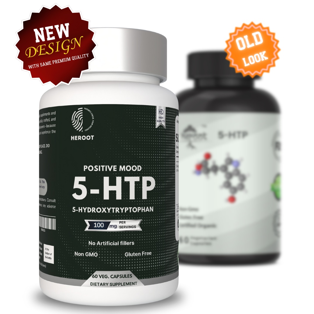 5-HTP 100mg - 60 Capsules | Promotes Relaxation | Supports Sleep, Stress Relief