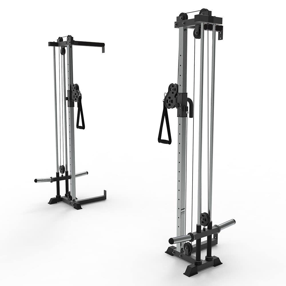 GYM24 Wall Mount Cable Crossover Commercial Station WM-100 | 19 Position Adjustable 180 Degree Pulle