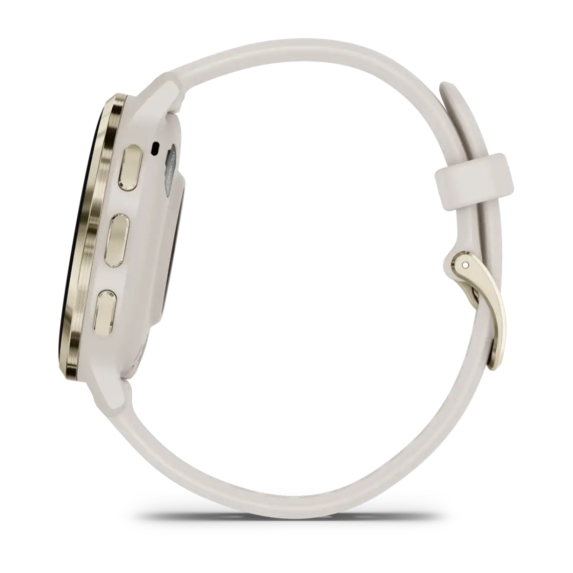 Venu® 3S Soft gold stainless steel bezel with ivory case and silicone band