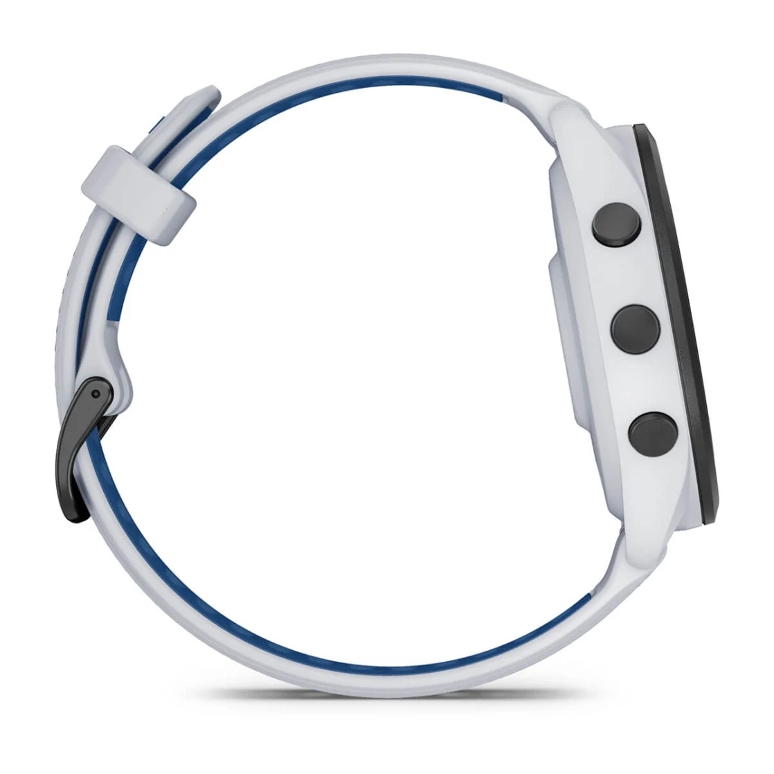 Forerunner® 265 Black Bezel with Whitestone Case and Whitestone/Tidal Blue Silicone Band