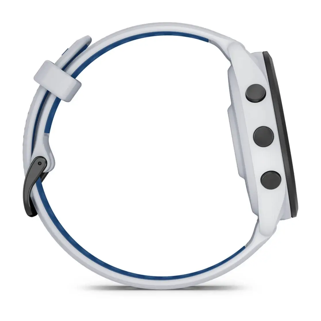 Forerunner® 265 Black Bezel with Whitestone Case and Whitestone/Tidal Blue Silicone Band
