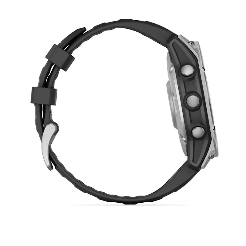 fenix® E – 47 mm, AMOLED Sapphire, Titanium with Chestnut Leather Band