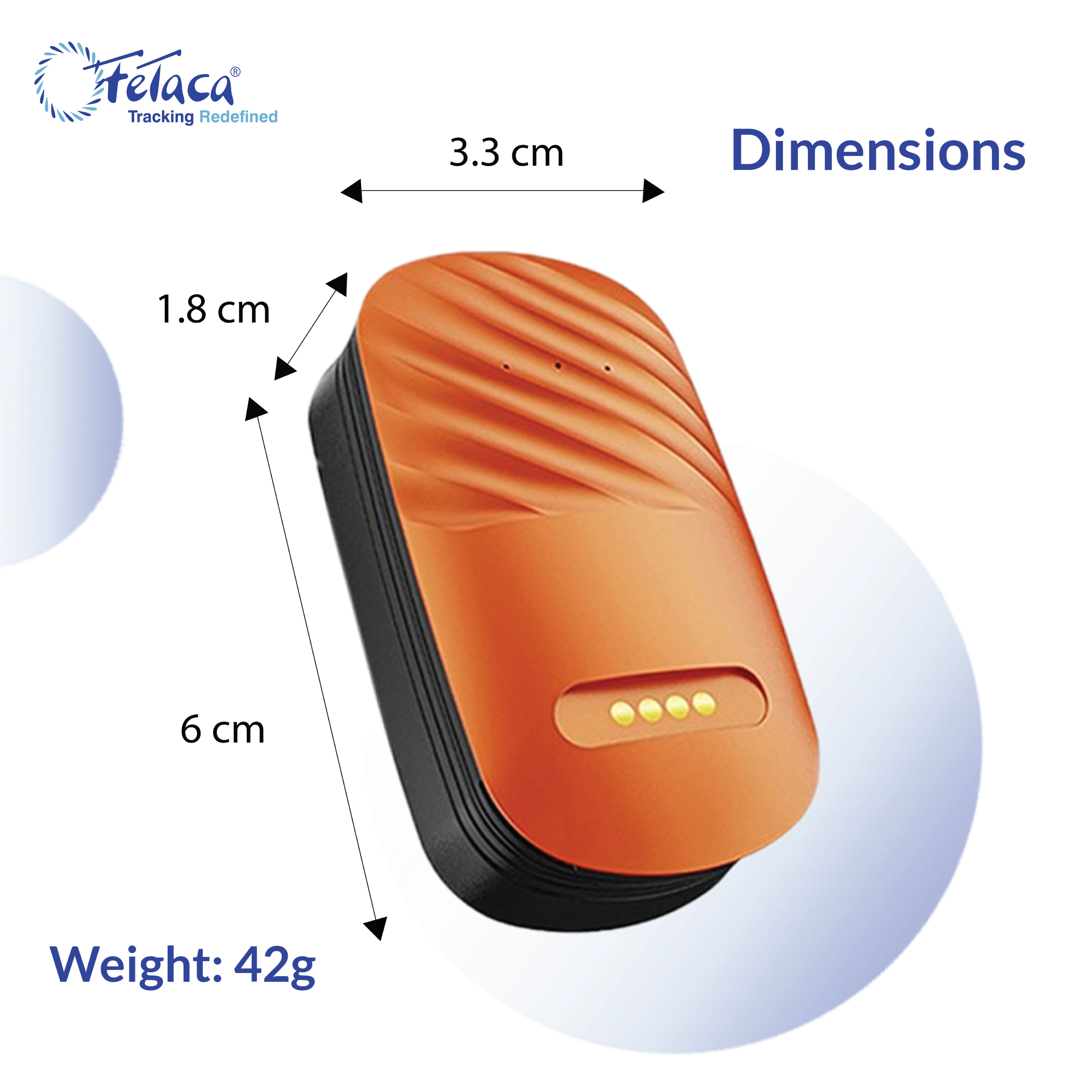 FETACA Smart 4G Pet GPS Tracker for Dogs, Small Cats & Other Animals with Lifetime FreeTracking Platform & 1 Year Data SIM Subscription