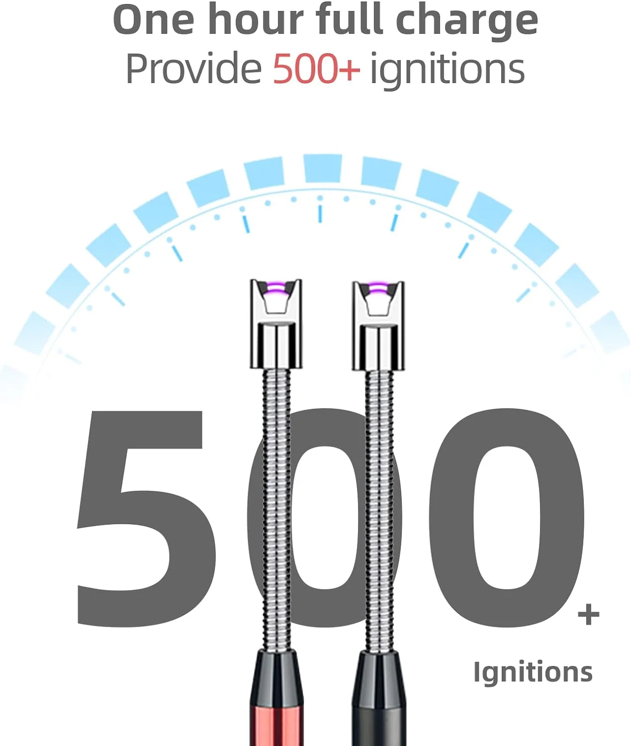 Rechargeable Multi Purpose Lighter USB Charging, Flameless, Windproof (Random Color Supply)