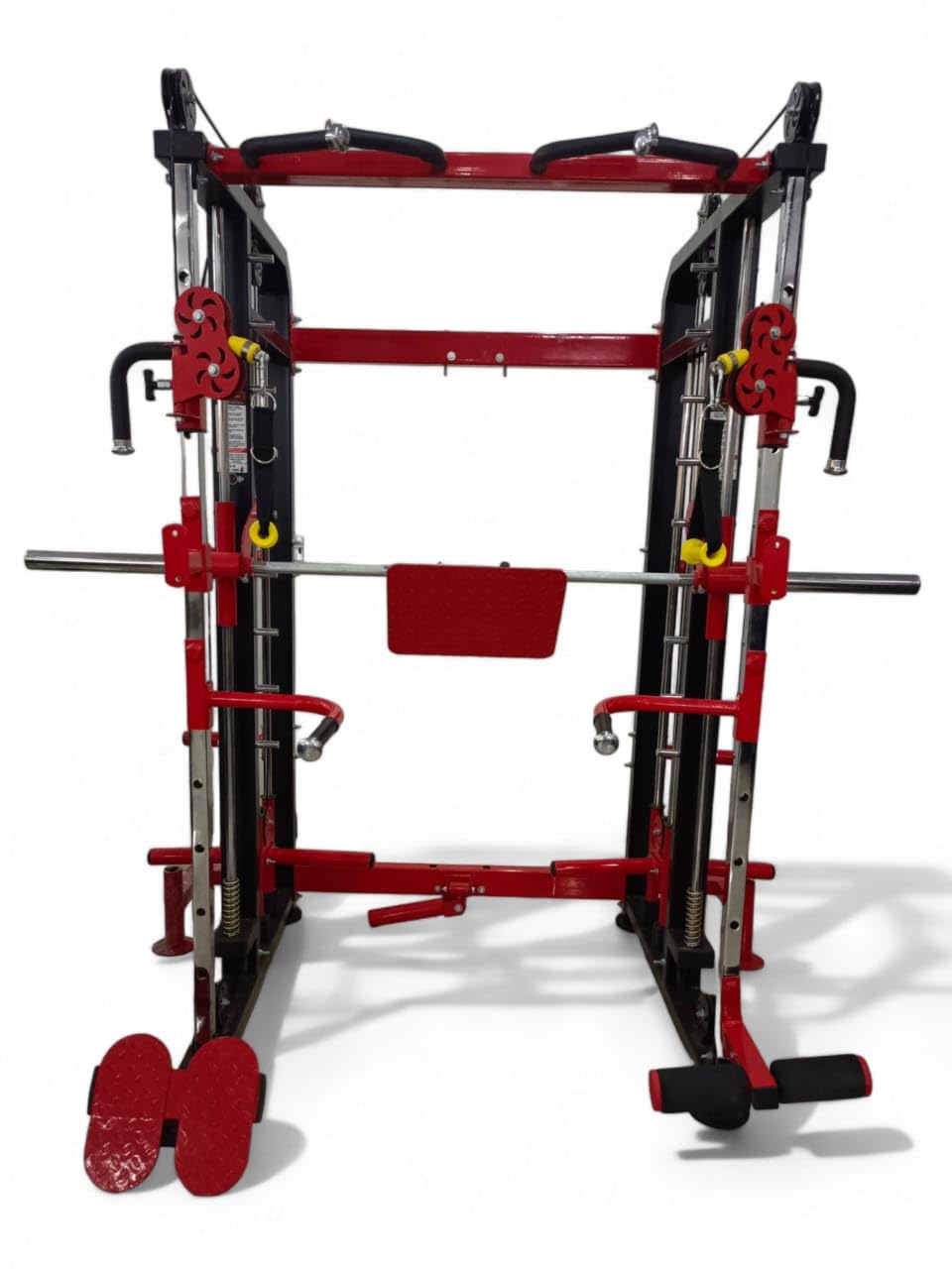 FUNCTIONAL TRAINER WITH SMITH MACHINE PLATE LOADED