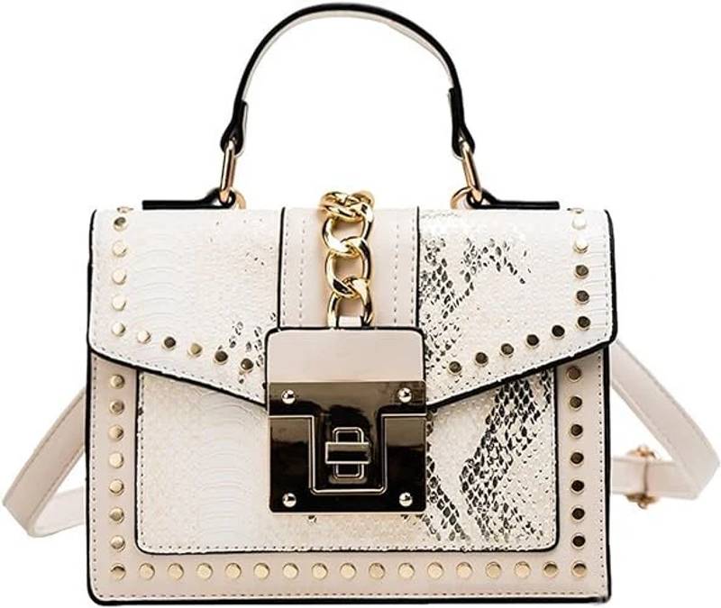 Howkly Gradient snake pattern shoulder square bag