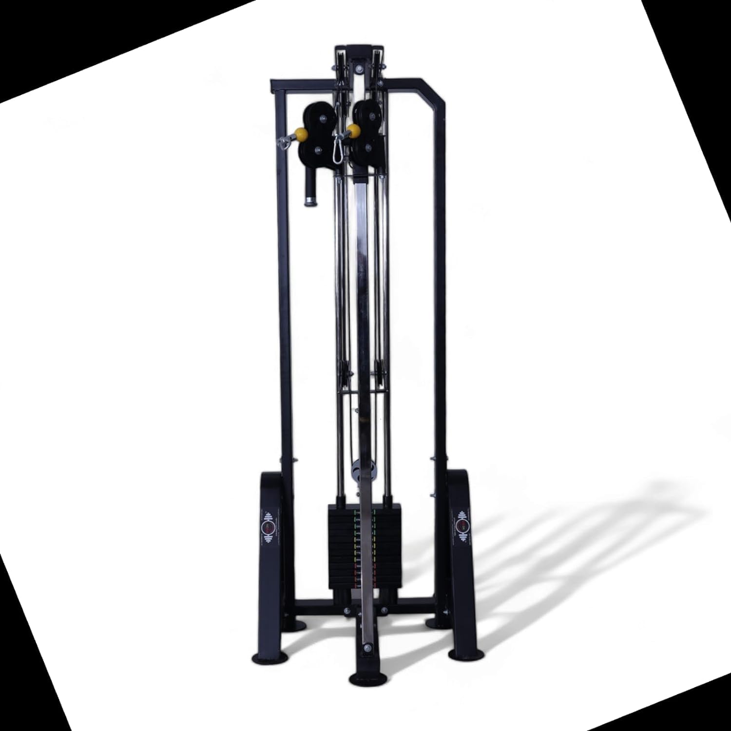 GYM24 EQUIPMENTS Dual Pully Cable Cross Single Weight Tower Cc-111 With Iron Weight 60 kg