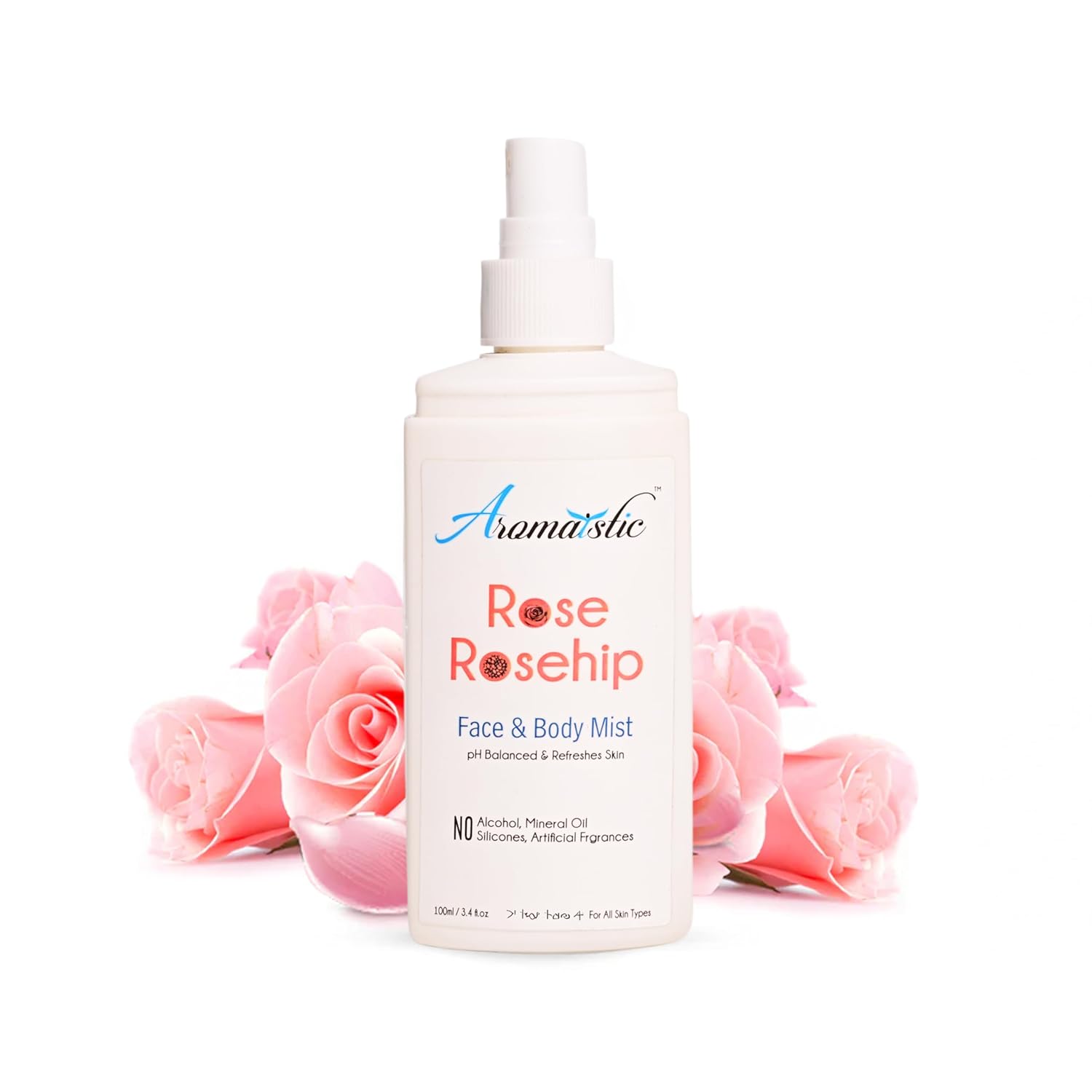  Aromaistic Face & Body Mist Rose & Rosehip | Natural Hydrosol | Aromatherapy | Toner | Refreshing | Aqua/ Water Serum