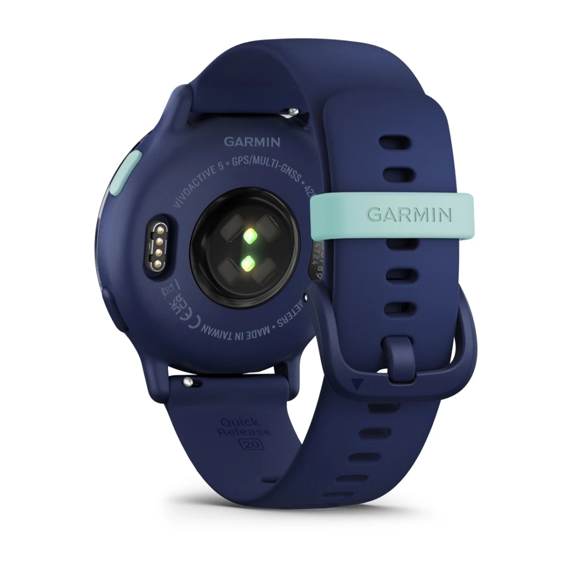 vivoactive® 5 Metallic navy Aluminium bezel with navy case and silicone band