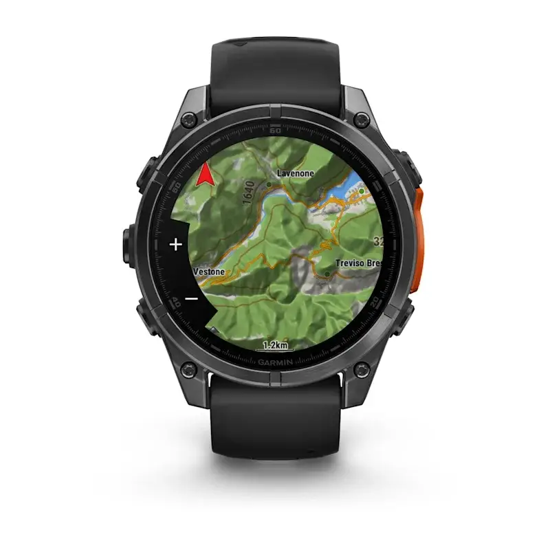 fenix® 8 – 47 mm, AMOLED Slate grey with Black silicone band