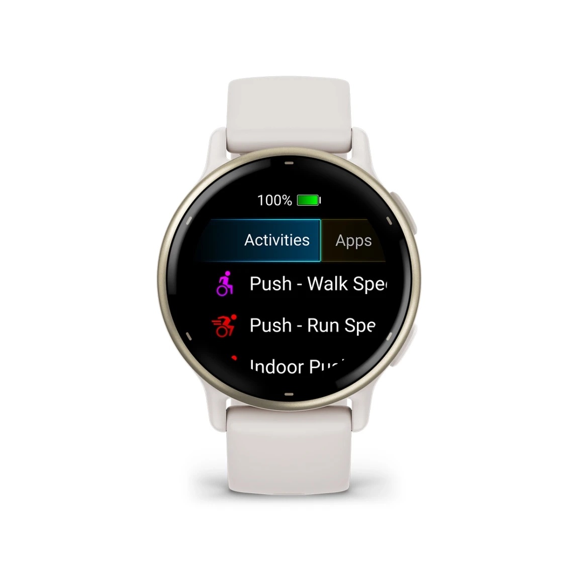 vivoactive® 5 Cream gold aluminium bezel with ivory case and silicone band