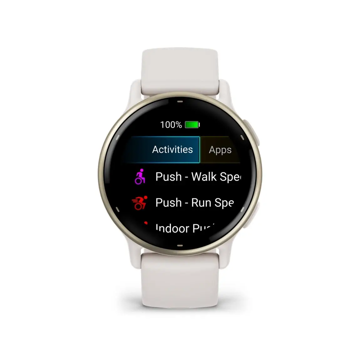 vivoactive® 5 Cream gold aluminium bezel with ivory case and silicone band
