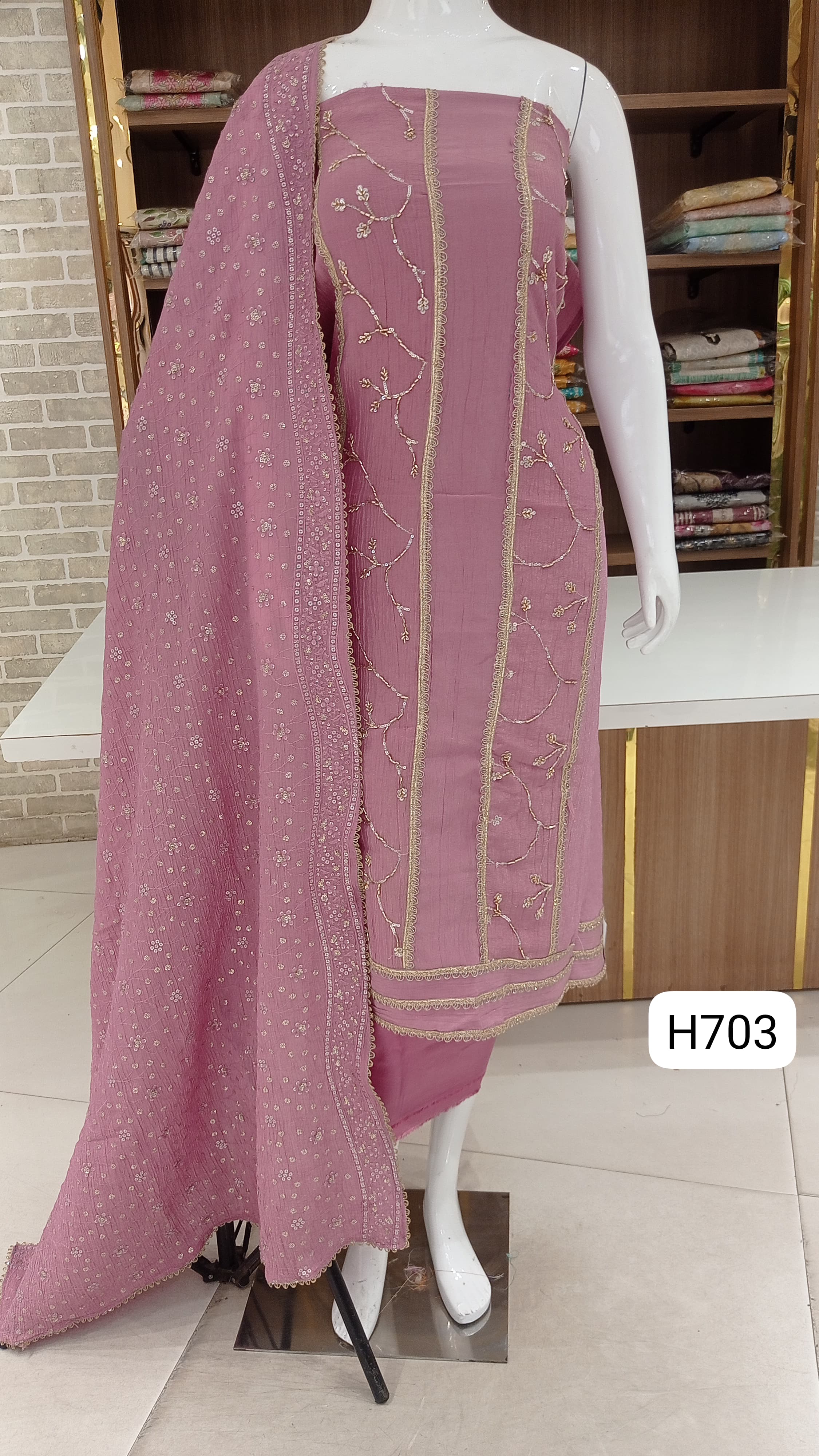 Imported crush  shimmer silk pure Full front handwork_copy
