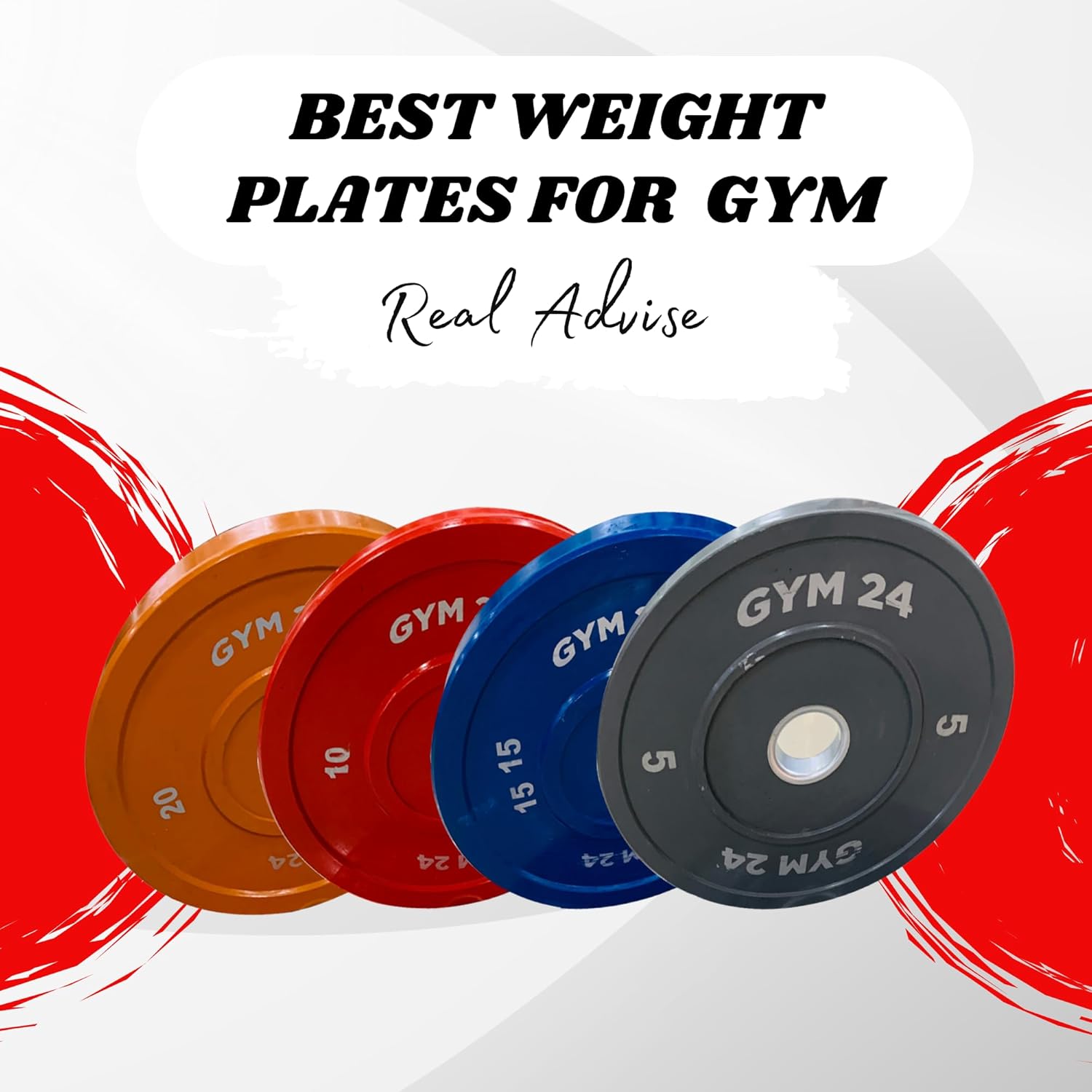 GYM24 PREMIUM BUMPER PLATES 25 KG PAIR
