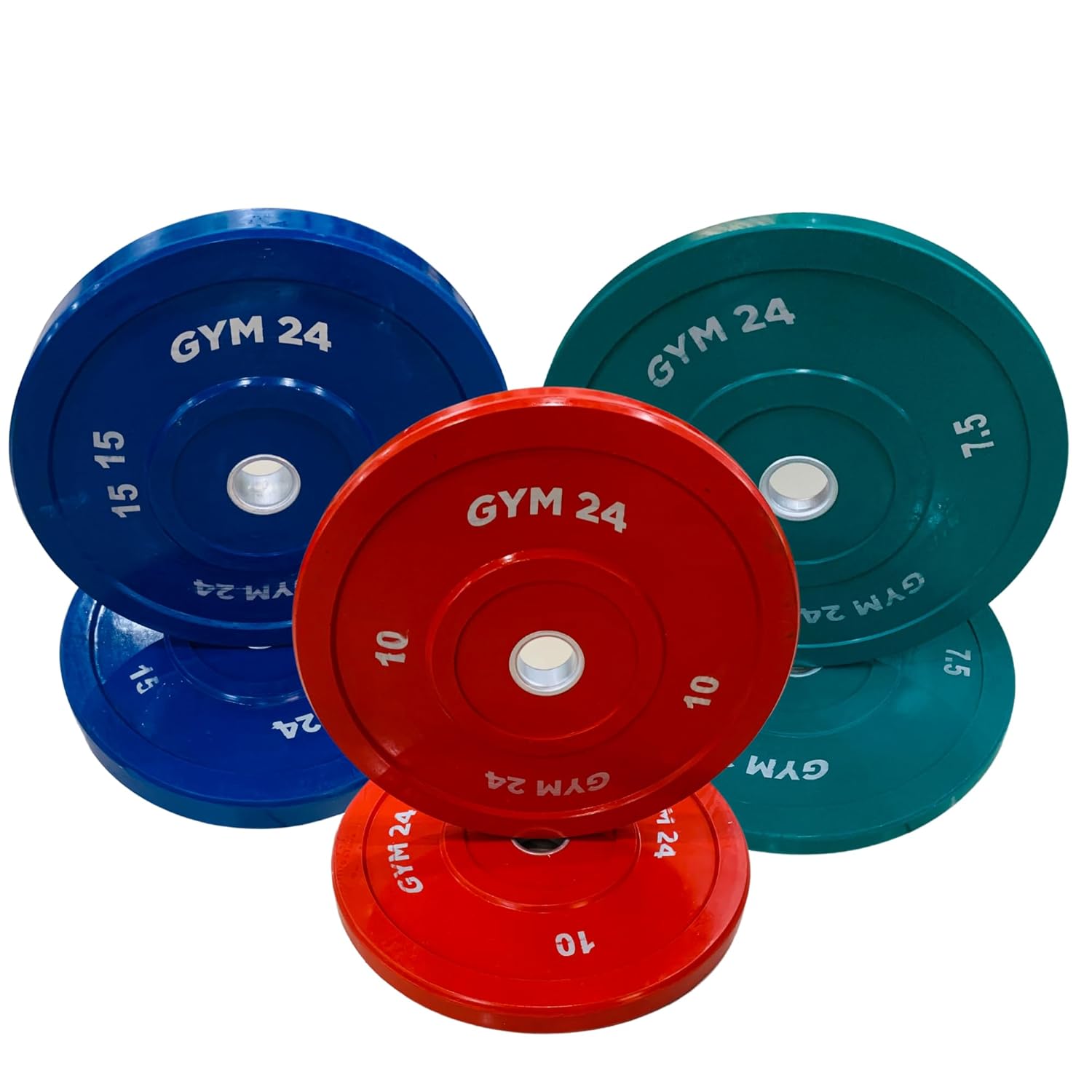 GYM24 PREMIUM BUMPER PLATES 5 KG PAIR