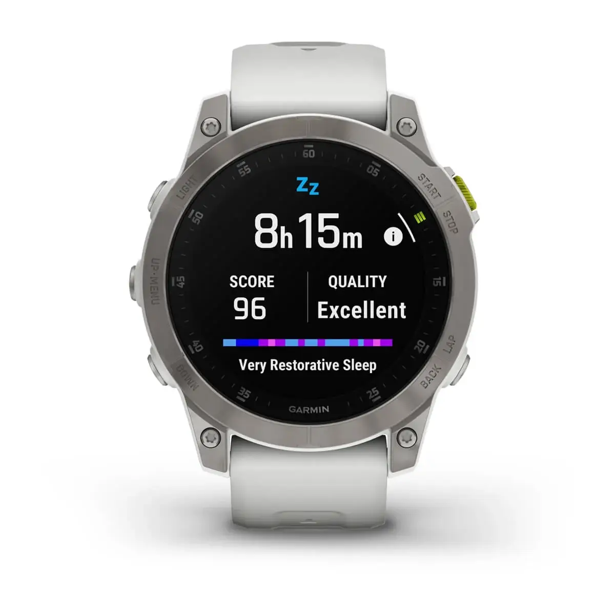 epix™ (Gen 2) - Sapphire Edition | 47 mm Titanium with White Band