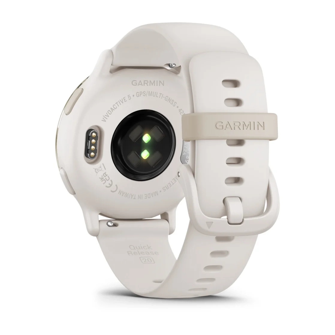 vivoactive® 5 Cream gold aluminium bezel with ivory case and silicone band