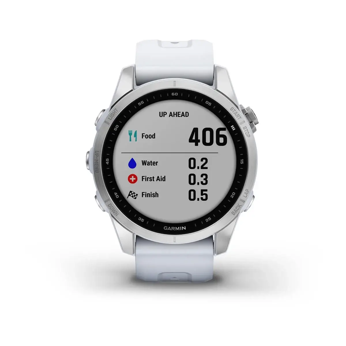 fenix® 7S – Standard Edition Silver with Whitestone Band