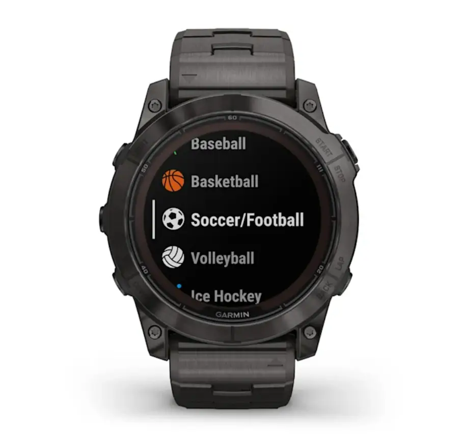 fenix® 7X Pro – Sapphire Solar Edition Carbon Gray DLC Titanium with Vented Titanium Bracelet
