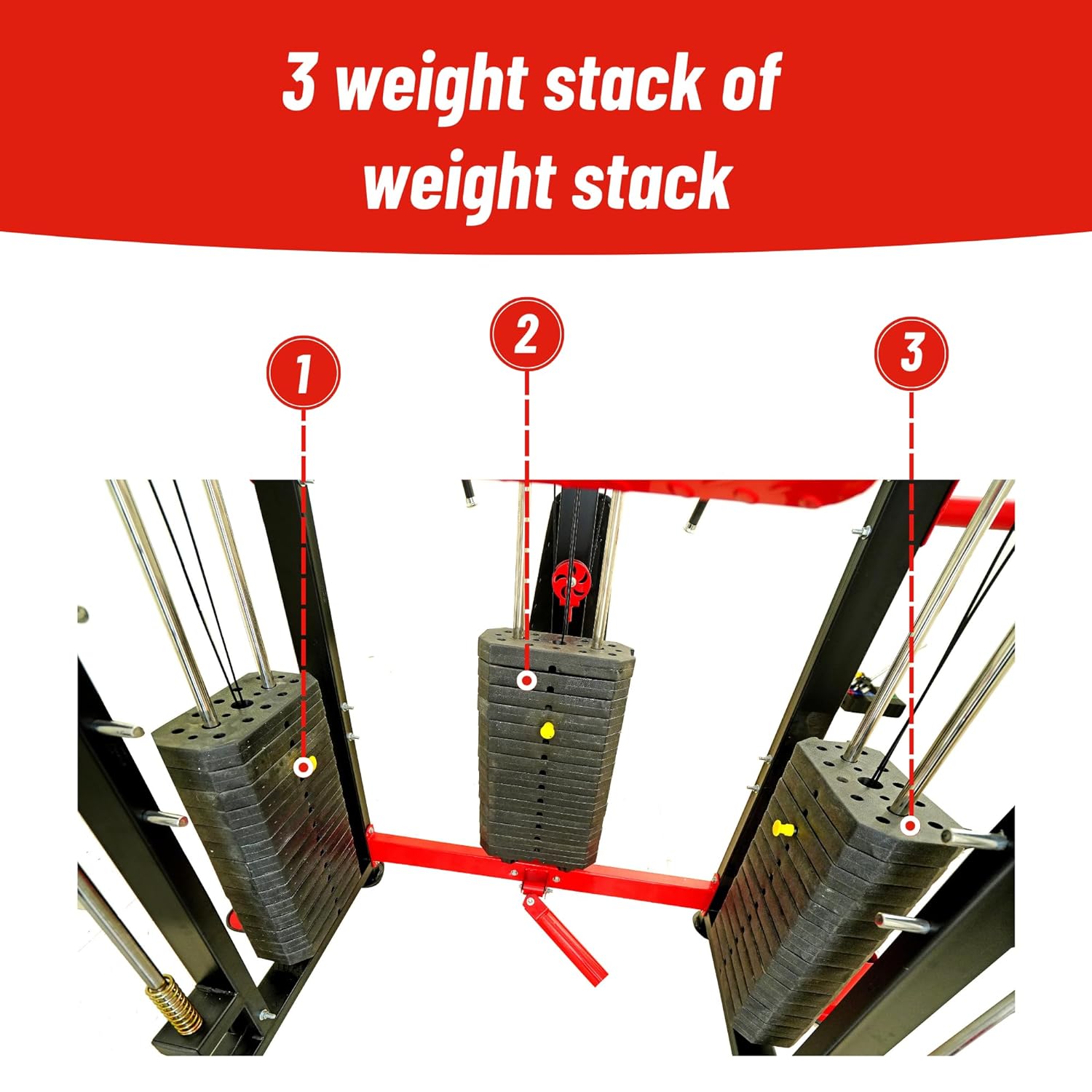 Gym24 Multi Home Gym GFTSP-701 PVC- Functional Trainer with Smith Machine and PEC Fly with Rear Delt