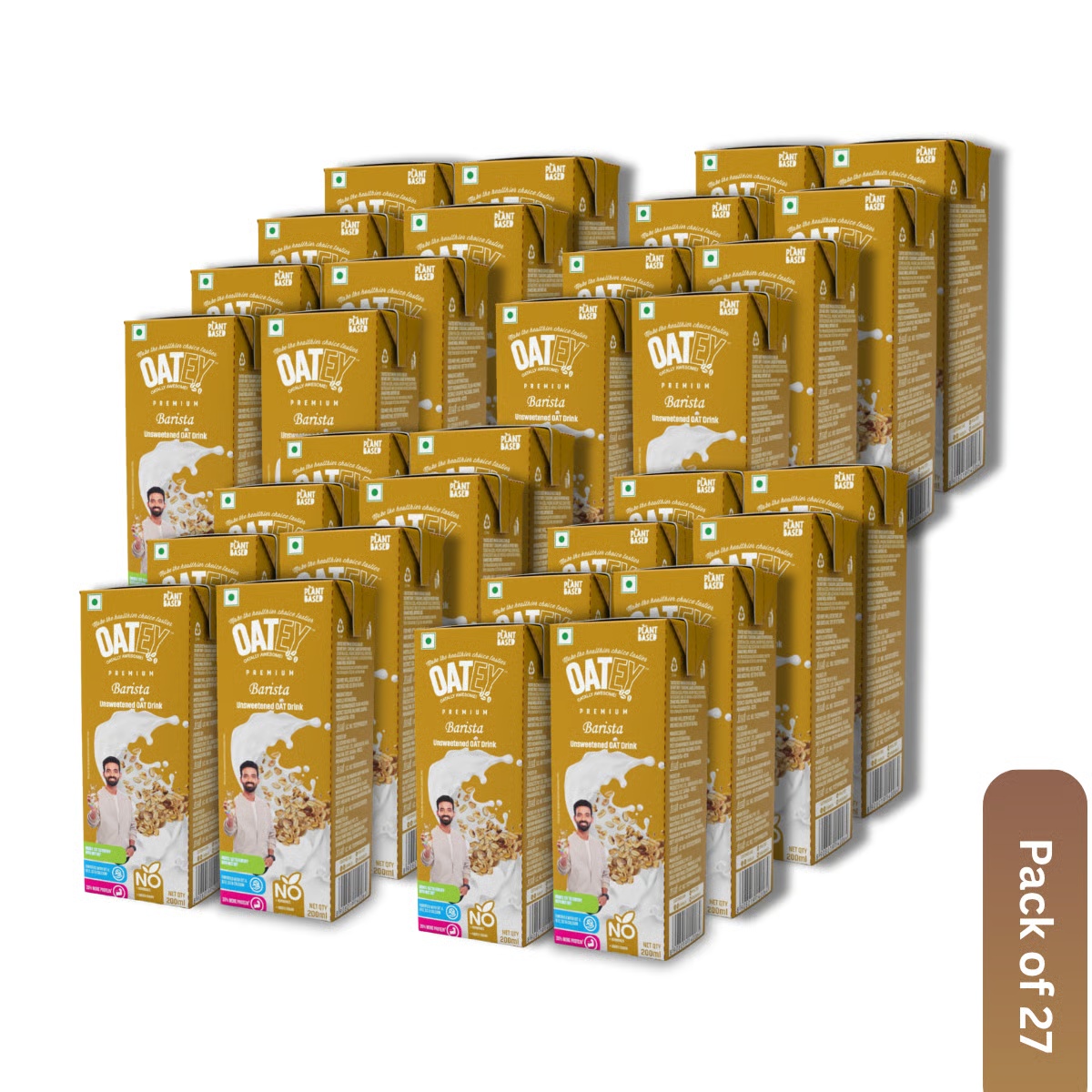 OATEY Premium Barista Oat Milk: Pack of 27 (5.4 L) | Plant-Based Vegan Milk India